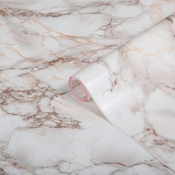 Selvklebende dekorfolie marmor brun 346-0120