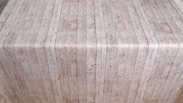 Planke beige m/ornamenter akrylbelagt duk
