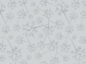 Voksduk Blomst lys grå 140 cm bred metervare