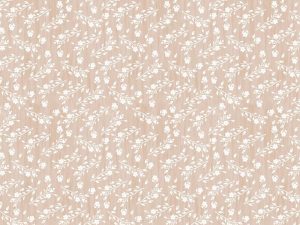 Voksduk mirella flower beige 140 cm bred metervare
