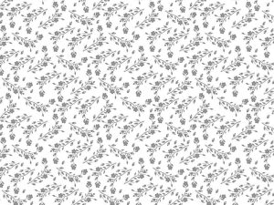 Voksduk mirella flower silver 140 cm bred metervare